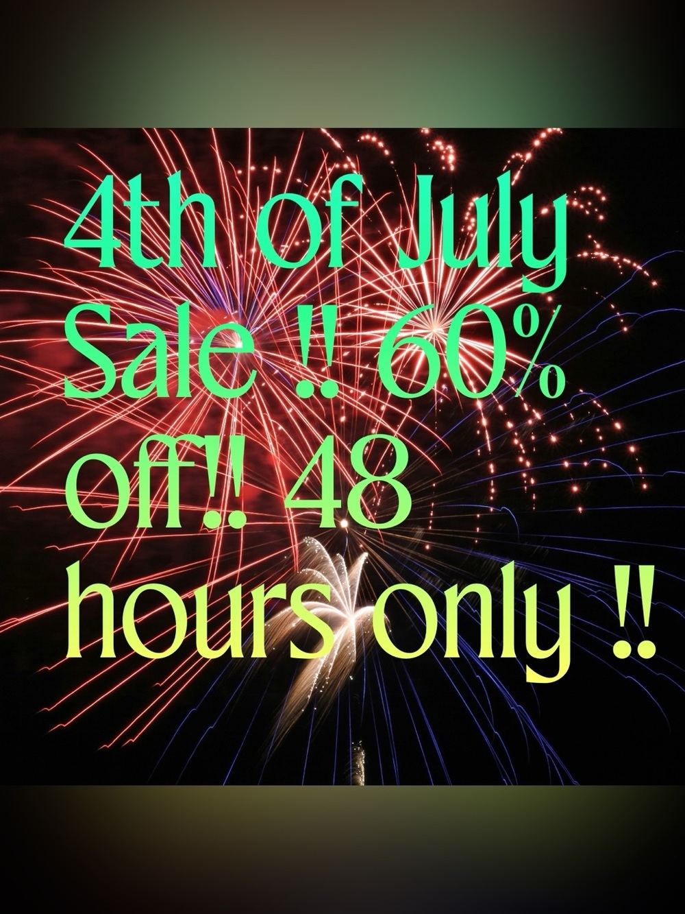 Sale !!60%off !! 48 hours only !!